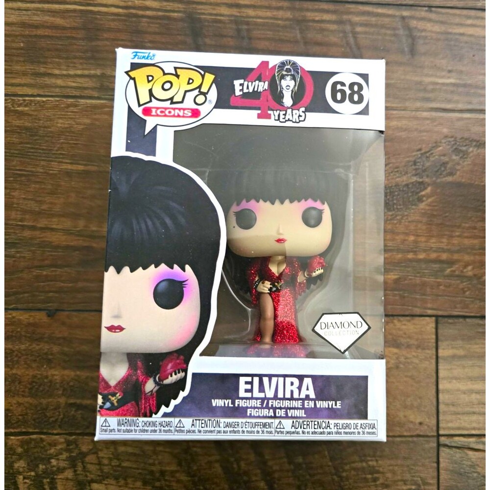 Funko Pop! Icons: Elvira 40 Years Diamond Collection Vinyl Figure #68